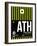 ATH Athens Luggage Tag 2-NaxArt-Framed Art Print