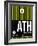 ATH Athens Luggage Tag 2-NaxArt-Framed Art Print