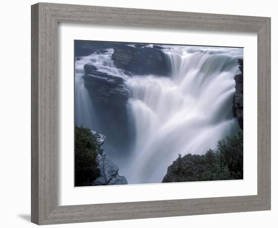 Athabasca Falls in Jasper National Park, Canada-Diane Johnson-Framed Photographic Print