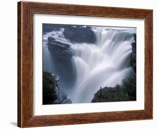 Athabasca Falls in Jasper National Park, Canada-Diane Johnson-Framed Photographic Print