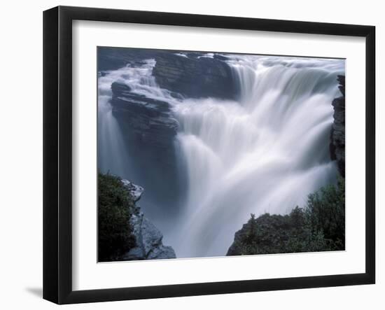 Athabasca Falls in Jasper National Park, Canada-Diane Johnson-Framed Photographic Print