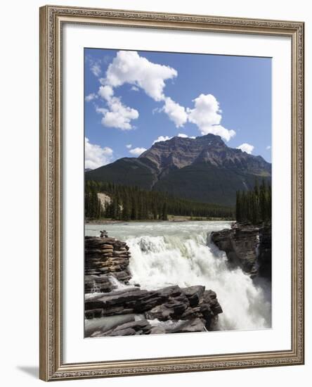 Athabasca Falls, Jasper National Park, UNESCO World Heritage Site, British Columbia, Rocky Mountain-Martin Child-Framed Photographic Print