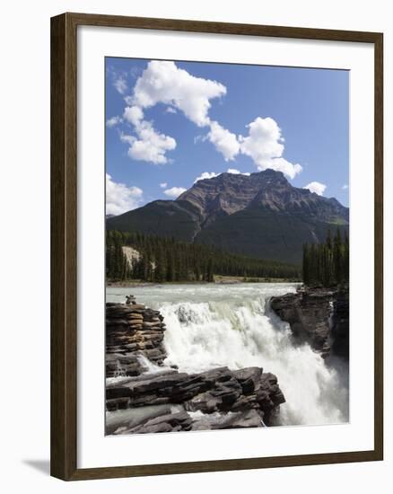 Athabasca Falls, Jasper National Park, UNESCO World Heritage Site, British Columbia, Rocky Mountain-Martin Child-Framed Photographic Print