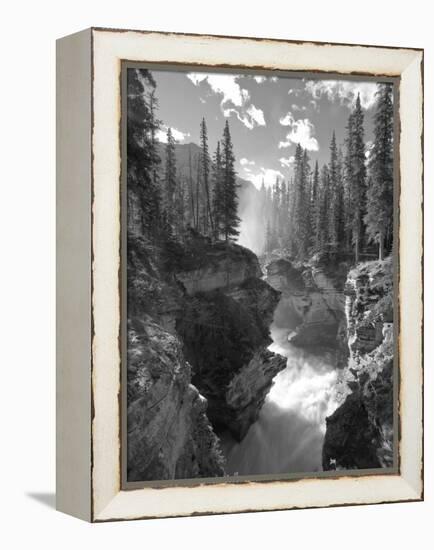 Athabasca Falls Waterfall, Jasper National Park, Alberta, Canada-Michele Falzone-Framed Premier Image Canvas