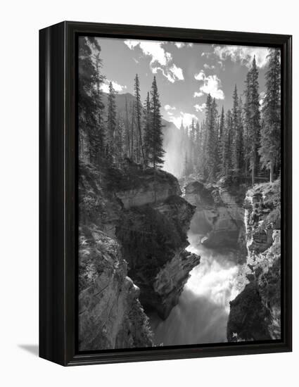 Athabasca Falls Waterfall, Jasper National Park, Alberta, Canada-Michele Falzone-Framed Premier Image Canvas