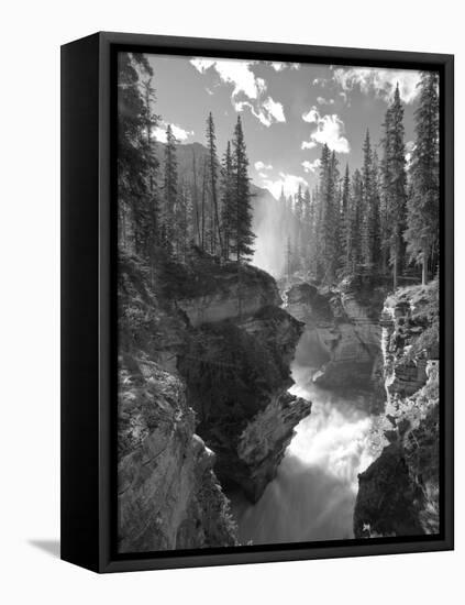 Athabasca Falls Waterfall, Jasper National Park, Alberta, Canada-Michele Falzone-Framed Premier Image Canvas