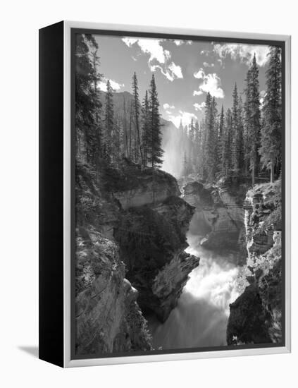 Athabasca Falls Waterfall, Jasper National Park, Alberta, Canada-Michele Falzone-Framed Premier Image Canvas