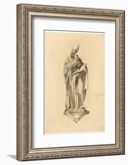 Athanasius with Book-William Hamilton-Framed Photographic Print