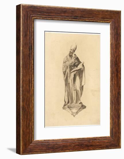 Athanasius with Book-William Hamilton-Framed Photographic Print