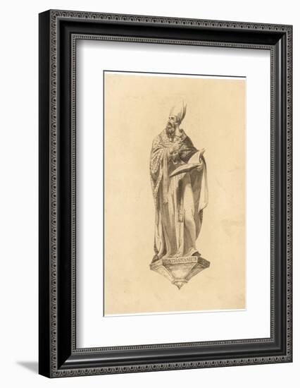 Athanasius with Book-William Hamilton-Framed Photographic Print