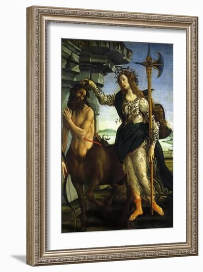 Athena and Centaur, 1482-Sandro Botticelli-Framed Giclee Print