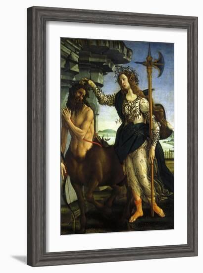 Athena and Centaur, 1482-Sandro Botticelli-Framed Giclee Print