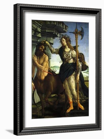 Athena and Centaur, 1482-Sandro Botticelli-Framed Giclee Print