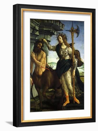 Athena and Centaur, 1482-Sandro Botticelli-Framed Giclee Print