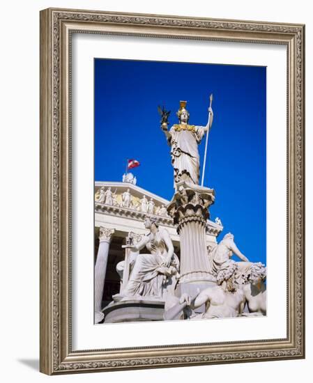 Athena Statue in Front of the Parliament Building, Vienna, Austria-Sylvain Grandadam-Framed Photographic Print