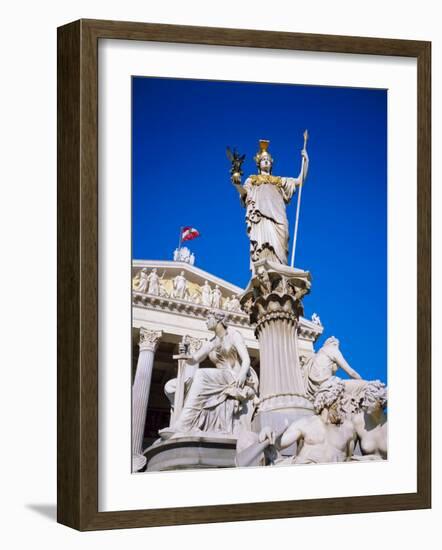 Athena Statue in Front of the Parliament Building, Vienna, Austria-Sylvain Grandadam-Framed Photographic Print