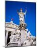 Athena Statue in Front of the Parliament Building, Vienna, Austria-Sylvain Grandadam-Mounted Photographic Print