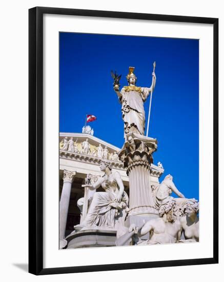 Athena Statue in Front of the Parliament Building, Vienna, Austria-Sylvain Grandadam-Framed Photographic Print