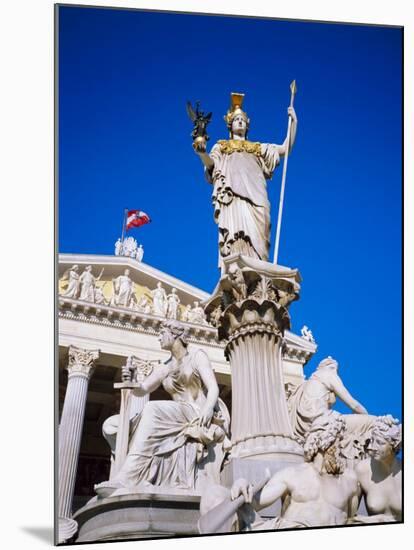 Athena Statue in Front of the Parliament Building, Vienna, Austria-Sylvain Grandadam-Mounted Photographic Print