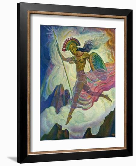 Athene, 1929 (Litho)-Newell Convers Wyeth-Framed Giclee Print