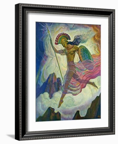 Athene, 1929 (Litho)-Newell Convers Wyeth-Framed Giclee Print