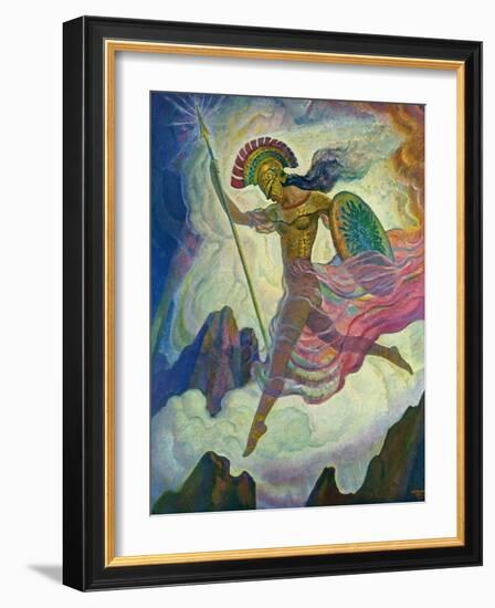 Athene, 1929 (Litho)-Newell Convers Wyeth-Framed Giclee Print