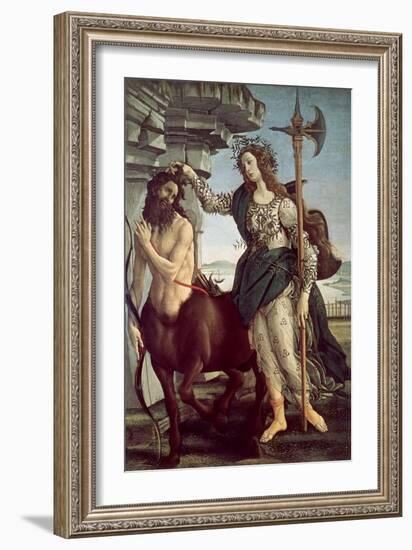 Athene and the Centaur, 1482-1483-Sandro Botticelli-Framed Giclee Print