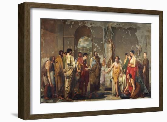 Athenian Phocion Refusing Alexander's Gifts-Nicola De Laurentiis-Framed Giclee Print