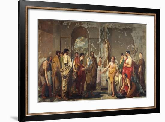 Athenian Phocion Refusing Alexander's Gifts-Nicola De Laurentiis-Framed Giclee Print