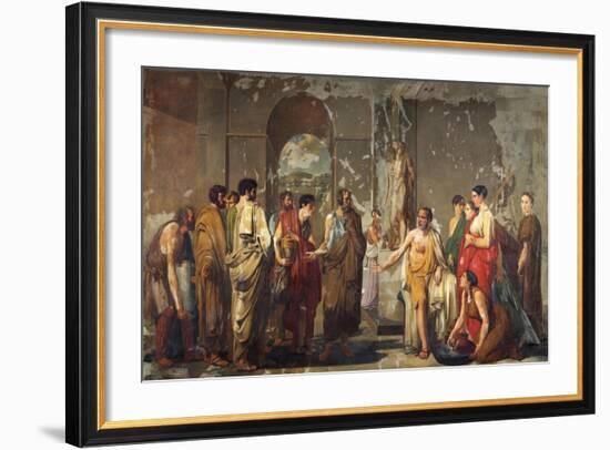 Athenian Phocion Refusing Alexander's Gifts-Nicola De Laurentiis-Framed Giclee Print