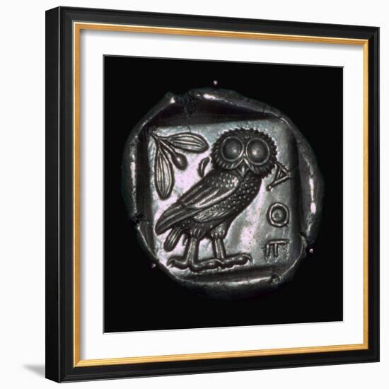 Athenian Tetradrachm, 6th century BC. Artist: Unknown-Unknown-Framed Giclee Print