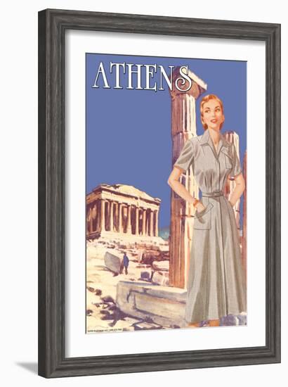 Athens 50's Fashion Tour I-null-Framed Art Print