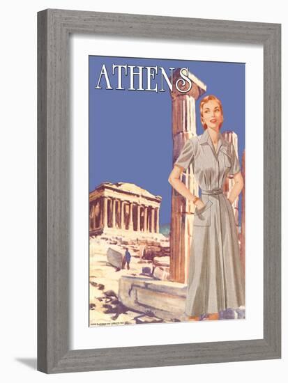 Athens 50's Fashion Tour I-null-Framed Art Print