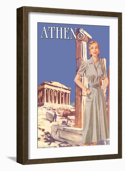 Athens 50's Fashion Tour I-null-Framed Art Print