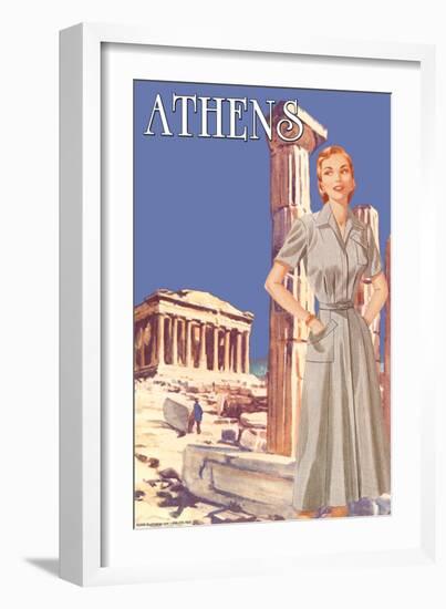 Athens 50's Fashion Tour I-null-Framed Art Print