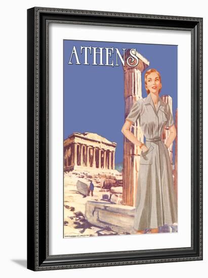 Athens 50's Fashion Tour I-null-Framed Art Print