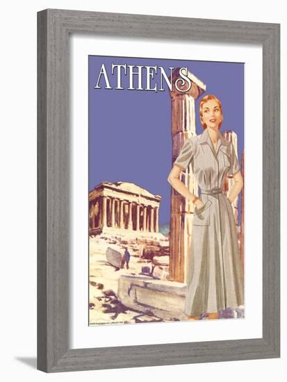 Athens 50's Fashion Tour I-null-Framed Art Print