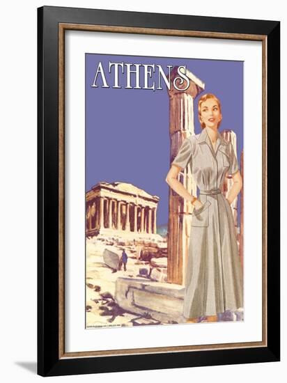 Athens 50's Fashion Tour I-null-Framed Art Print