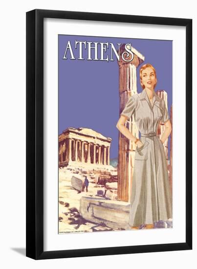 Athens 50's Fashion Tour I-null-Framed Art Print