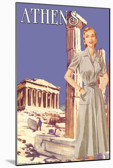 Athens 50's Fashion Tour I-null-Mounted Art Print