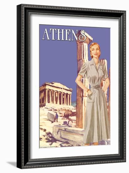 Athens 50's Fashion Tour I-null-Framed Art Print