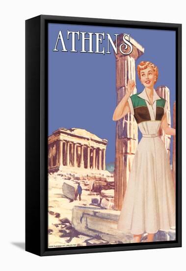 Athens 50's Fashion Tour II-null-Framed Stretched Canvas