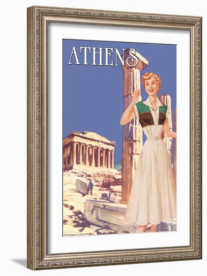 Athens 50's Fashion Tour II-null-Framed Art Print