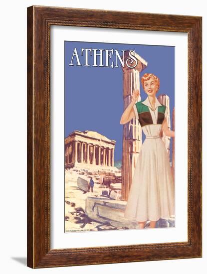 Athens 50's Fashion Tour II-null-Framed Art Print