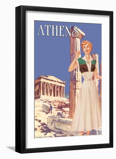 Athens 50's Fashion Tour II-null-Framed Art Print