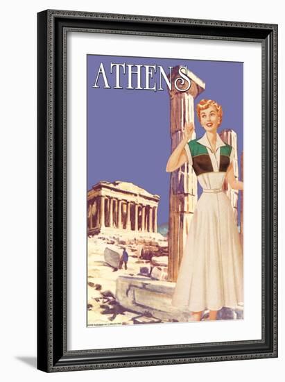 Athens 50's Fashion Tour II-null-Framed Art Print