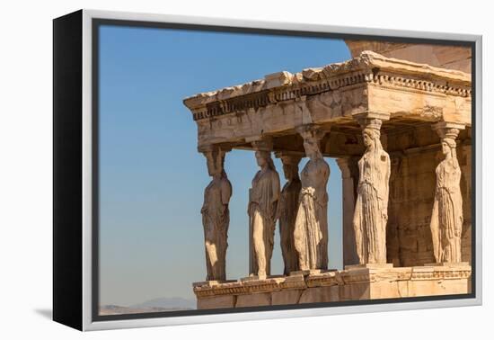 Athens, Attica, Greece. Porch of the Caryatids on the south end of the Erechtheion on the Acropo...-null-Framed Premier Image Canvas