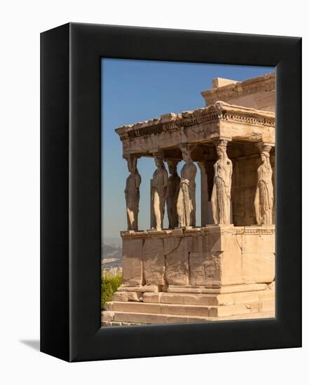 Athens, Attica, Greece. Porch of the Caryatids on the south end of the Erechtheion on the Acropo...-null-Framed Premier Image Canvas