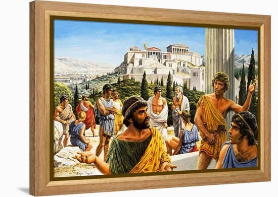 Athens' Crowning Glory, from 'The Golden Age'-Payne-Framed Premier Image Canvas