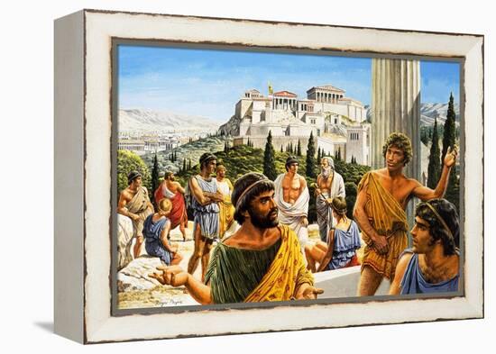 Athens' Crowning Glory, from 'The Golden Age'-Payne-Framed Premier Image Canvas